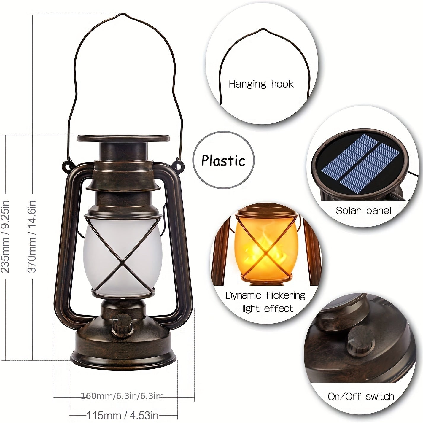 Solar Vintage Horse Lantern (2PCS) Lamps - Tophatter Daily Deals