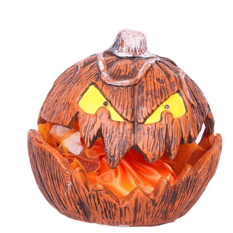 Halloween Pumpkin Decoration With Sound Garden Outdoor 3D Changing Face Moving Picture Frame - Tophatter Daily Deals
