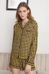 Plaid Long Sleeve Shirt and Shorts Lounge Set - Tophatter Deals and Online Shopping - Electronics, Jewelry, Beauty, Health, Gadgets, Fashion - Tophatter's Discounts & Offers - tophatters