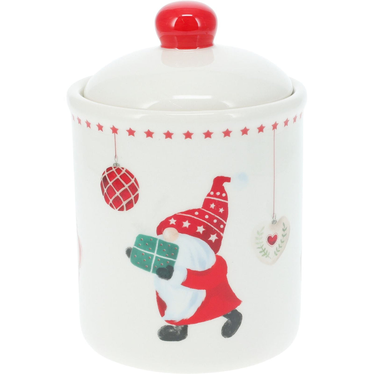 Gonk Christmas Storage Jar | Festive Gnome Kitchen Jar with Airtight Lid - 15cm Jar - Tophatter Daily Deals