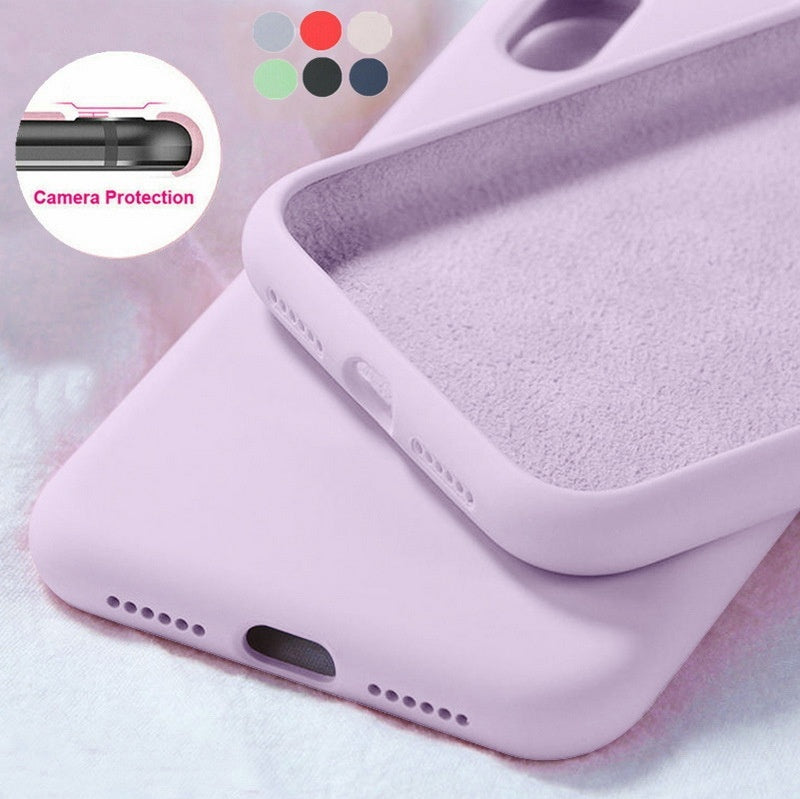 Back Cover Type Simple Liquid Silicone Phone Case 0 - Tophatter Daily Deals
