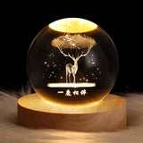 Luminous Starry Sky And Planets Moon Moon Crystal Ball Small Night Lamp Projection Ambience Light Creative Gift New Strange Gift Lamps - Tophatter Daily Deals