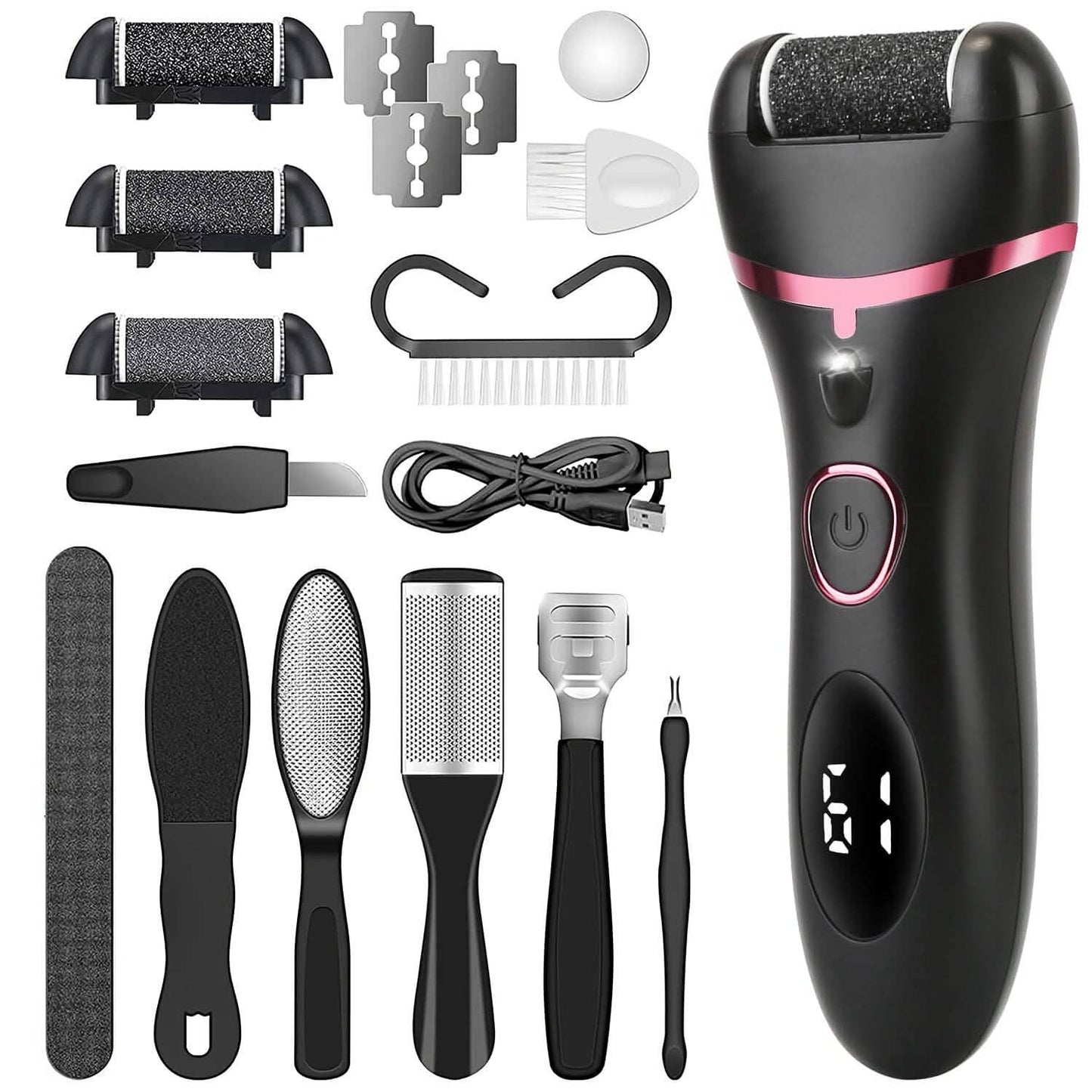 18-in-1 Electric Foot Callus Remover Tool Beauty & Personal Care - Tophatter Daily Deals