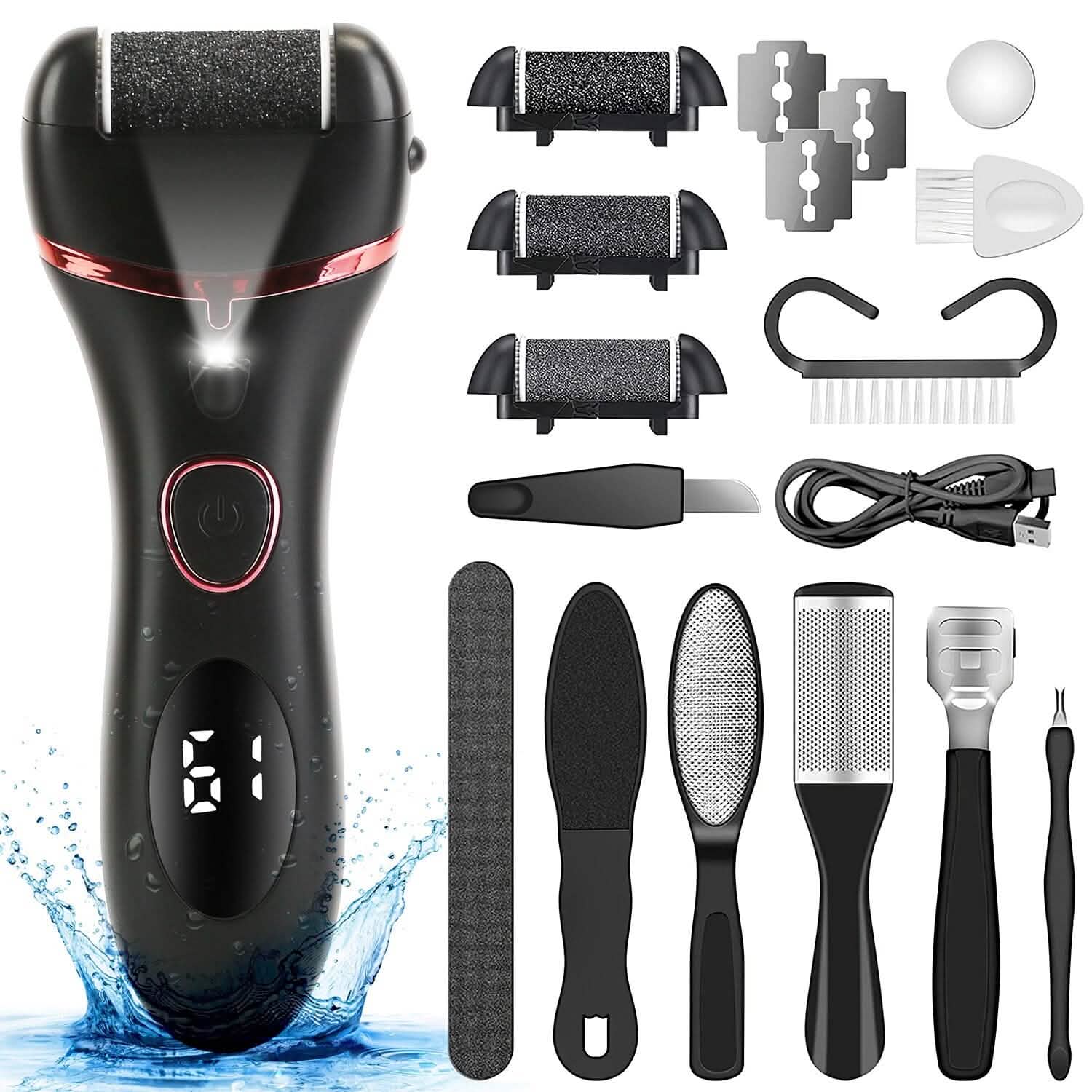 18-in-1 Electric Foot Callus Remover Tool Beauty & Personal Care - Tophatter Daily Deals
