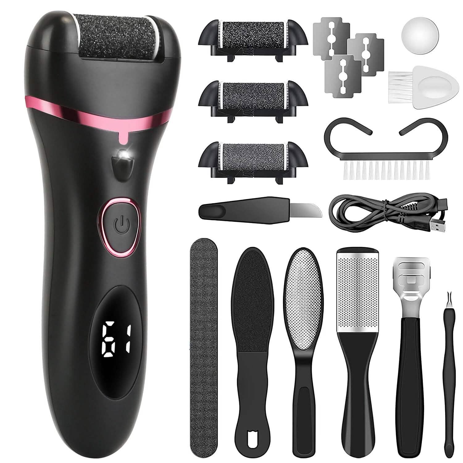 18-in-1 Electric Foot Callus Remover Tool Beauty & Personal Care - Tophatter Daily Deals