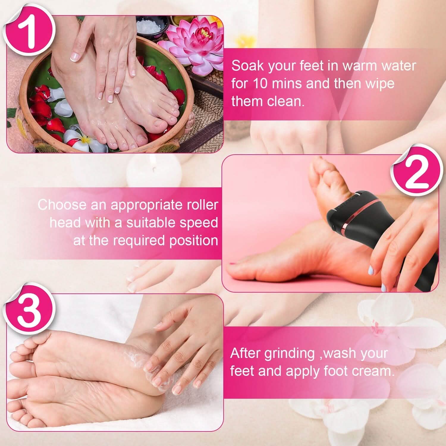 18-in-1 Electric Foot Callus Remover Tool Beauty & Personal Care - Tophatter Daily Deals