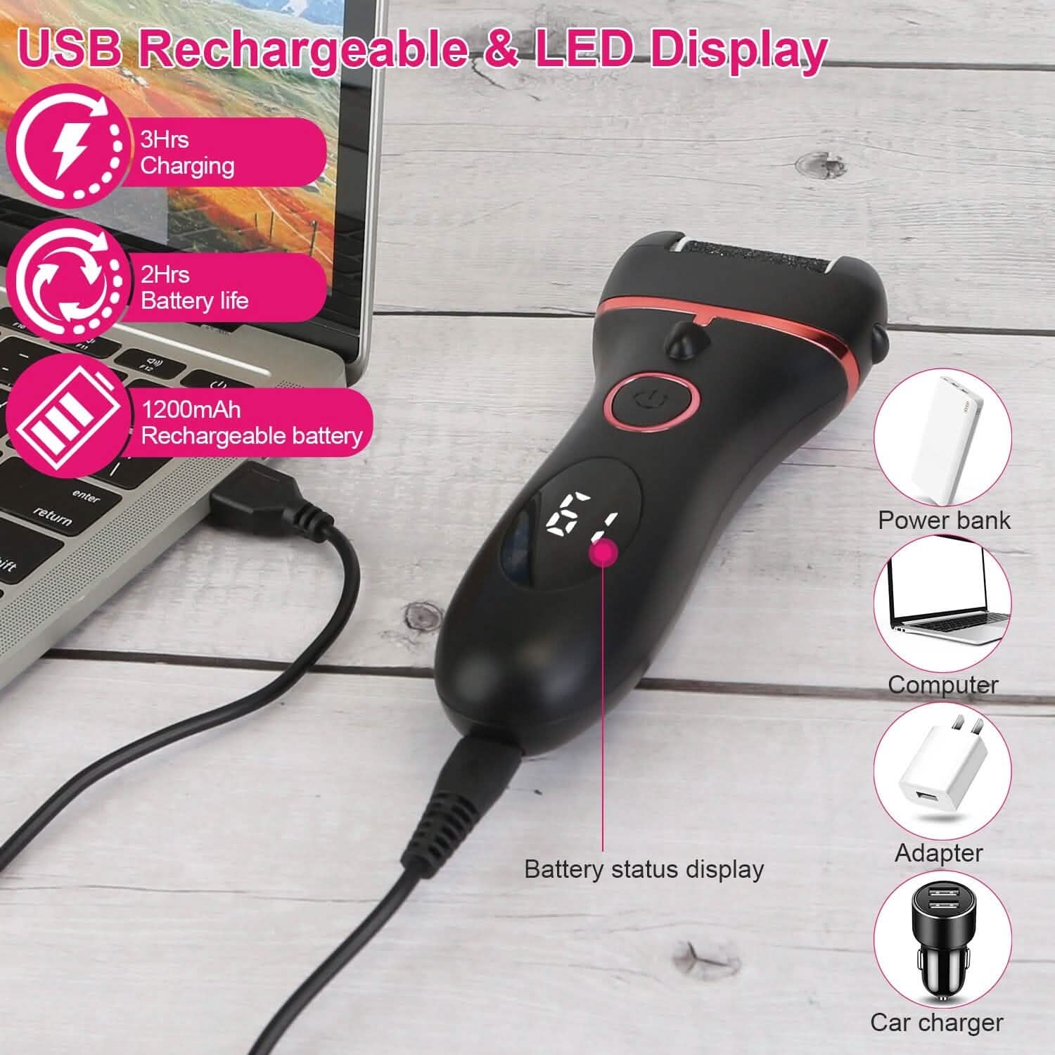 18-in-1 Electric Foot Callus Remover Tool Beauty & Personal Care - Tophatter Daily Deals