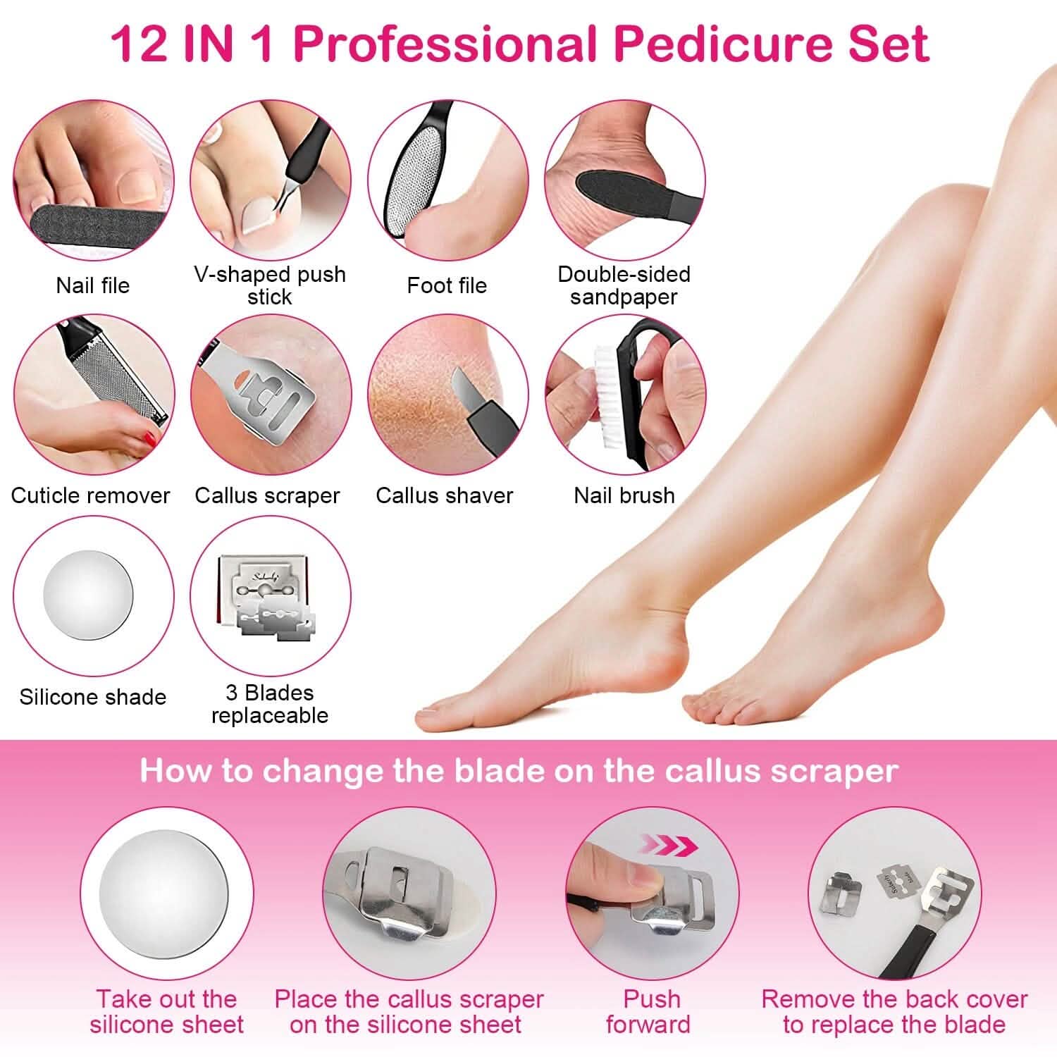 18-in-1 Electric Foot Callus Remover Tool Beauty & Personal Care - Tophatter Daily Deals