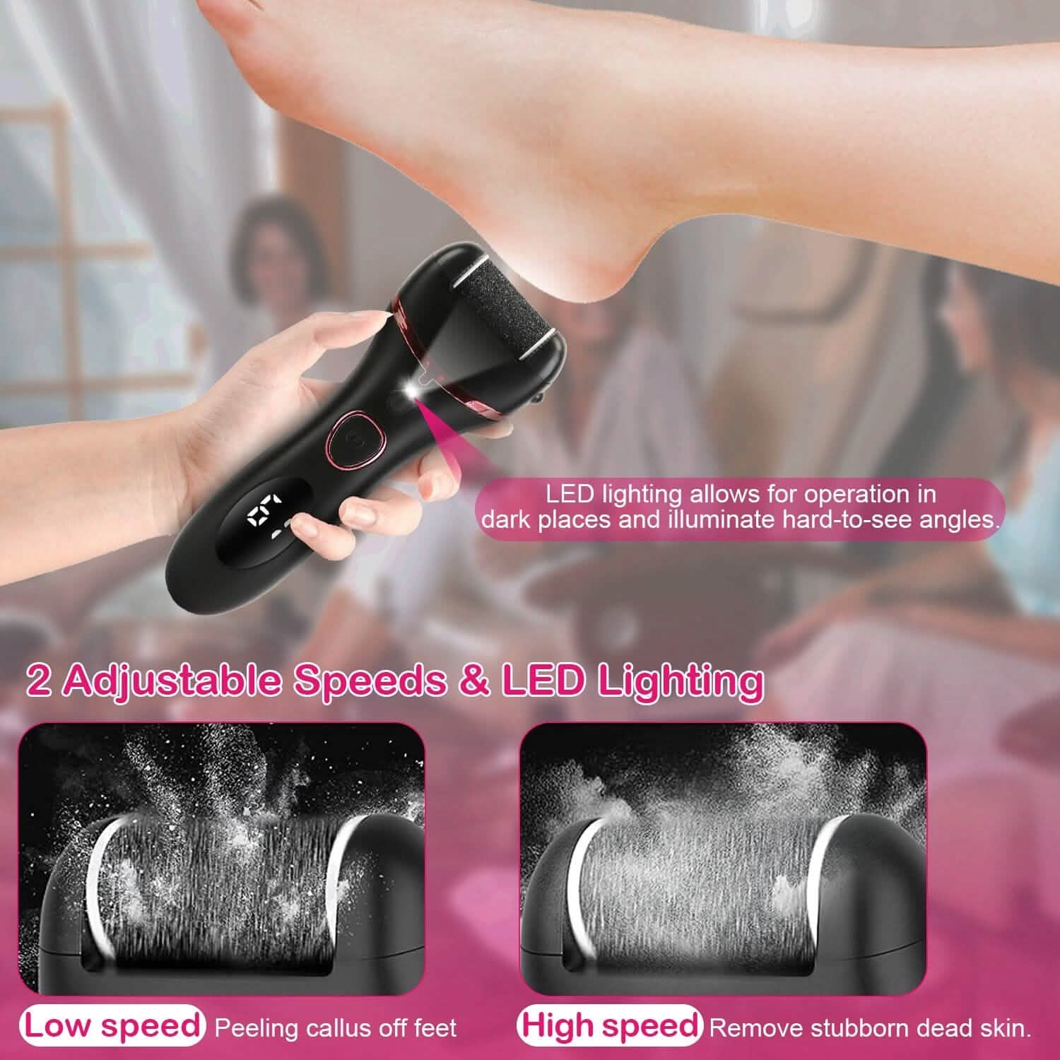 18-in-1 Electric Foot Callus Remover Tool Beauty & Personal Care - Tophatter Daily Deals