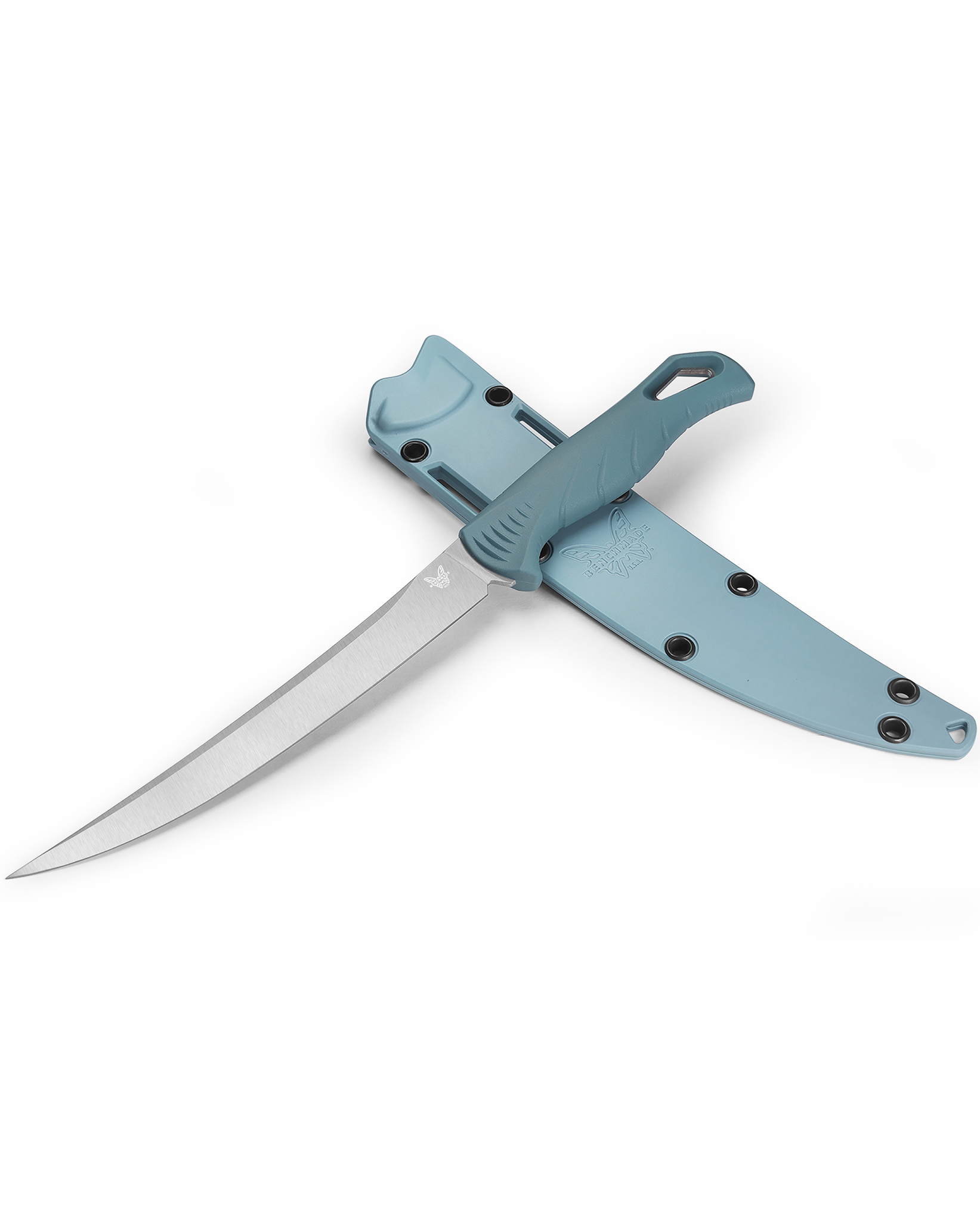 Benchmade Fishcrafter - Depth Blue Santoprene Handle - CPM-Magnacut - 18010 Knives - Tophatter Daily Deals