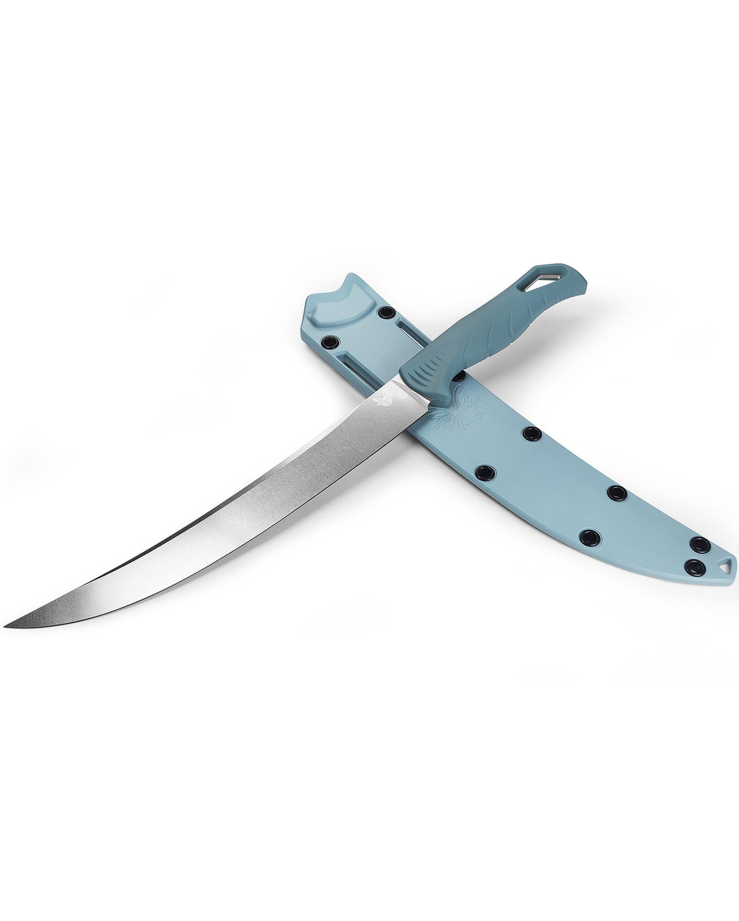 Benchmade Fishcrafter - Depth Blue Santoprene Handle - CPM-Magnacut - 18020 Knives - Tophatter Daily Deals