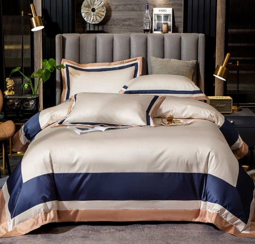 100 cotton 100 sheets quilt cover simple hotel bedding Light champagne 0 - Tophatter Daily Deals