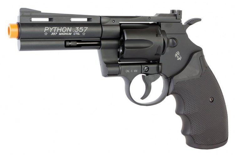 KWC Colt Python .357 Magnum Metal Airsoft CO2 Revolver - 6" Barrel 447 FPS Collectible Weapons - Tophatter Daily Deals