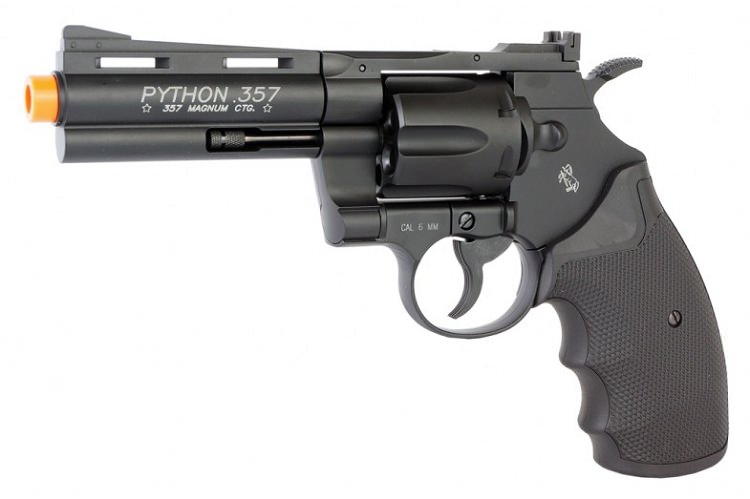 KWC Colt Python .357 Magnum Metal Airsoft CO2 Revolver - 6" Barrel 447 FPS - Tophatter's Guns'N'Weapons Store Collectible Weapons - Tophatter Daily Deals