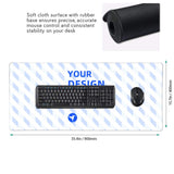 16x35.5in Horizontal Oversized Rubber Keyboard Pad 7 - Tophatter Daily Deals