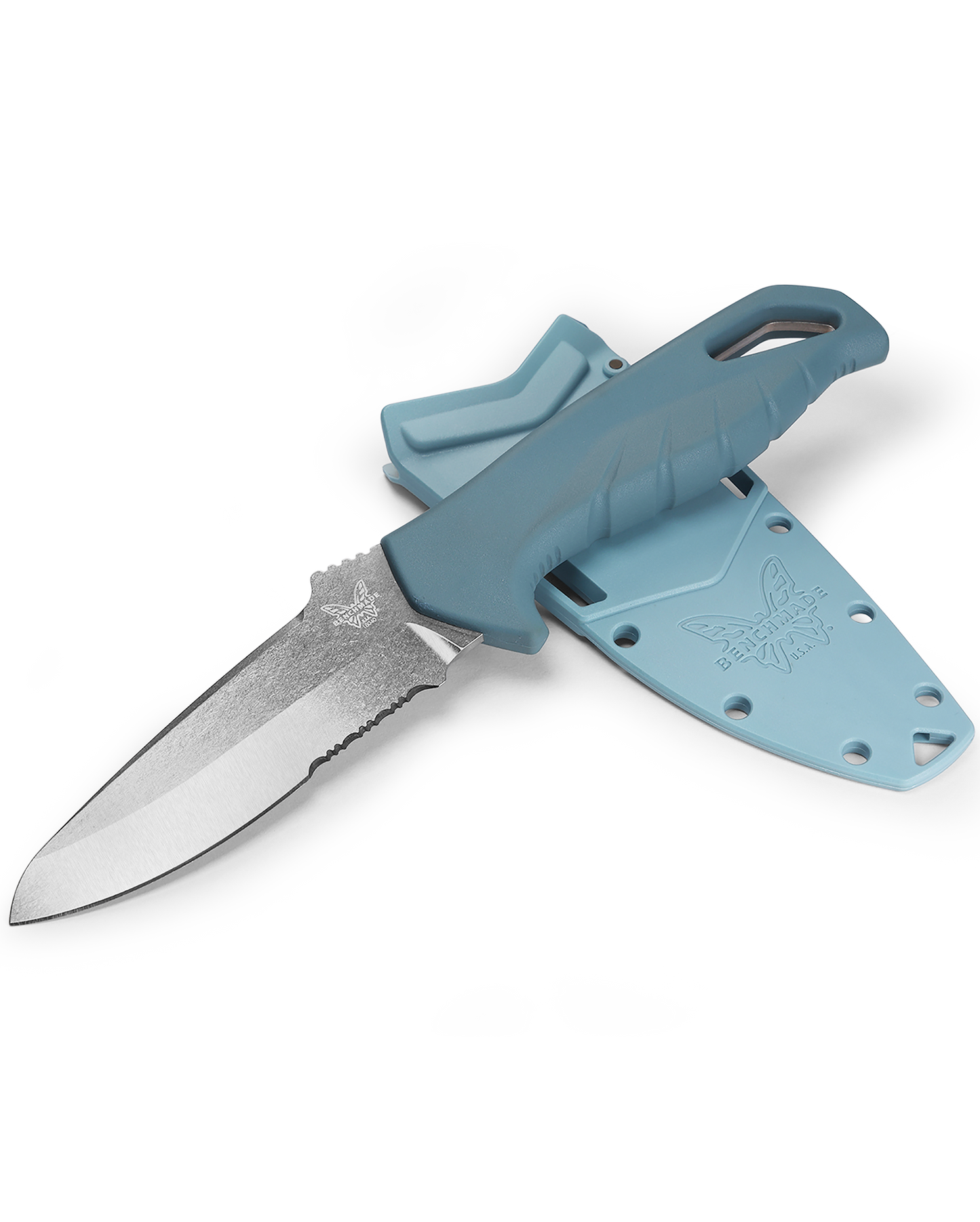Benchmade Undercurrent - Depth Blue Santoprene Handle - CPM-Magnacut - 18040S Knives - Tophatter Daily Deals