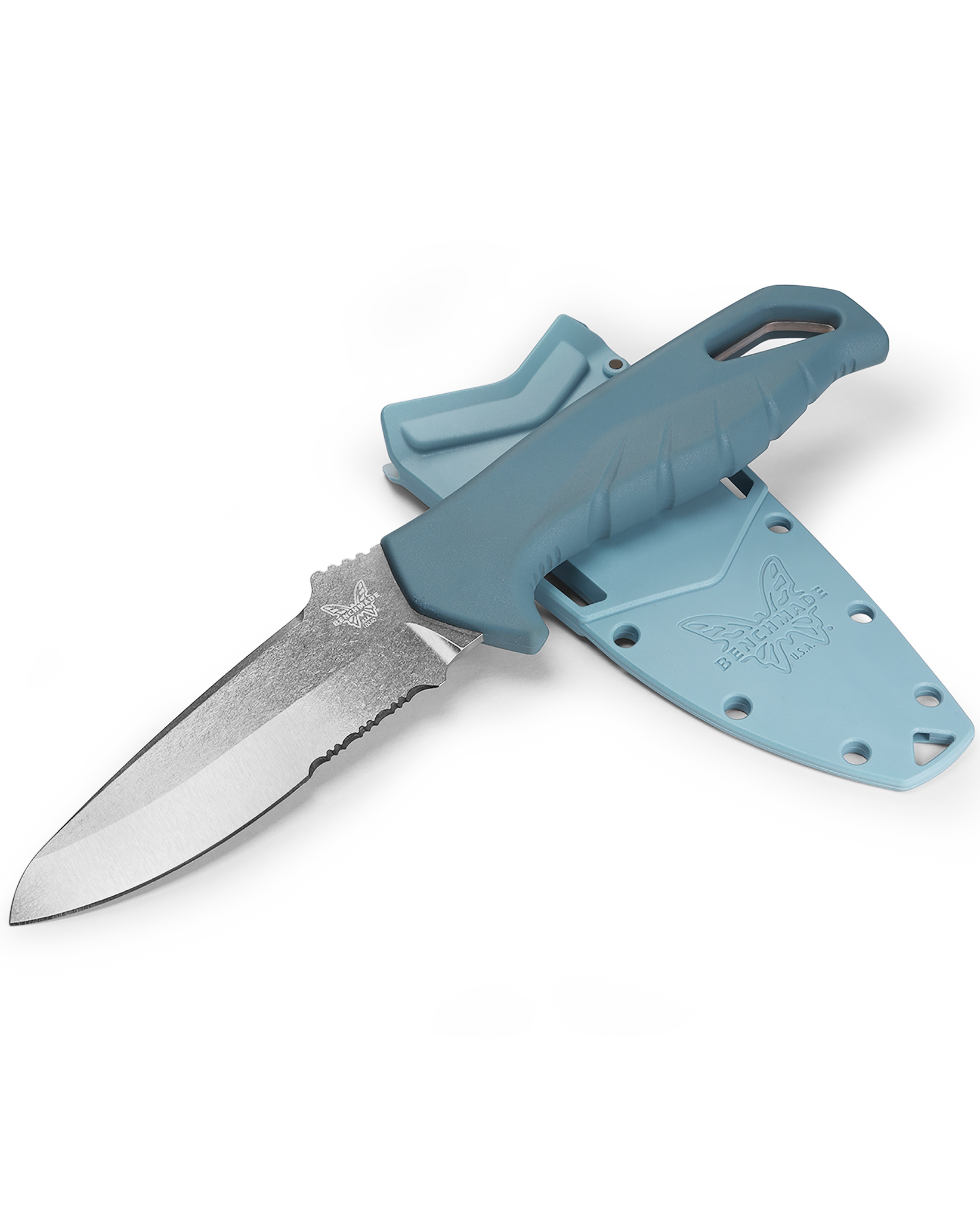 Benchmade Undercurrent - Depth Blue Santoprene Handle - CPM-Magnacut - 18040S Knives - Tophatter Daily Deals