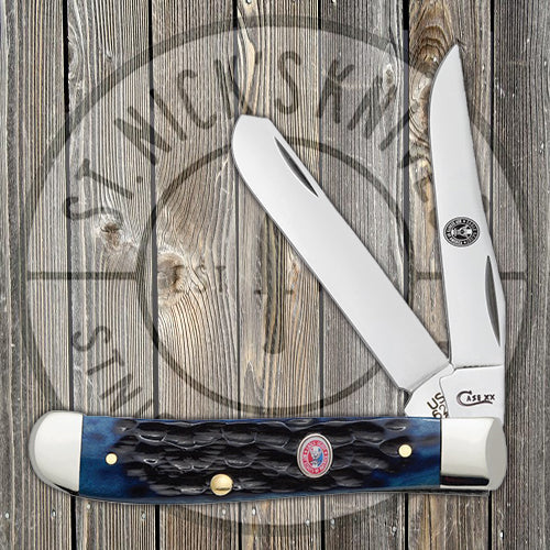 Case Mini Trapper - Blue Jig Bone - Boy Scouts of America BSA - Eagle Scout - 18044 Traditional Knives - Tophatter Daily Deals