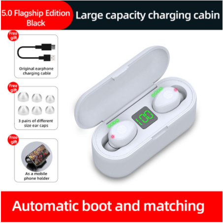 Bluetooth earphone White 0 - Tophatter Daily Deals
