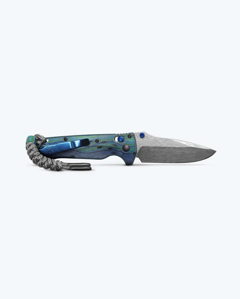 Benchmade Mini Adira - Limited Edition - GCarta Handle - Axis Lock - Damasteel Blade - 18065-2501 Knives - Tophatter Daily Deals