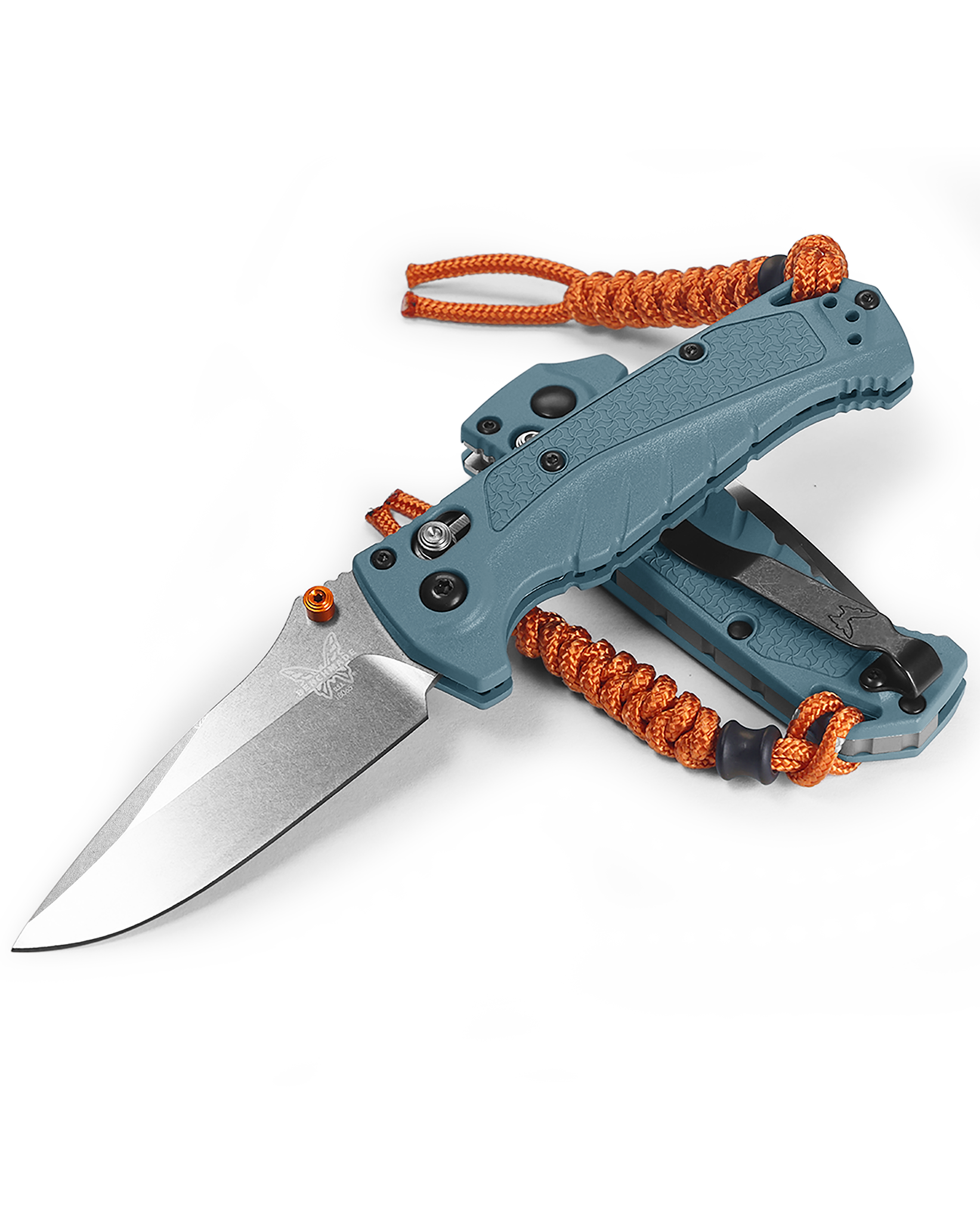 Benchmade Mini Adira - Depth Blue Grivory Handle - Axis Lock - CPM-Magnacut - 18065 Knives - Tophatter Daily Deals