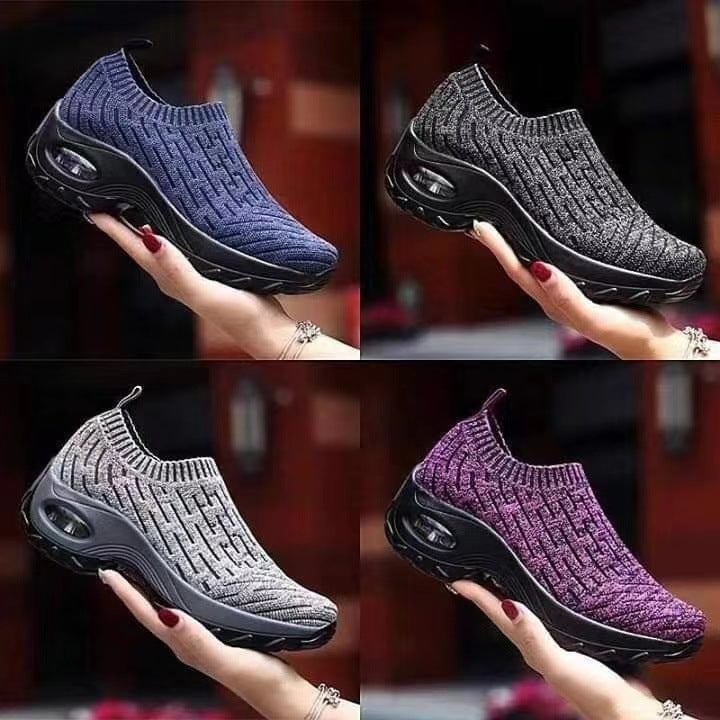 Air cushion sports shoes middle-aged mother shoes 0 - Tophatter Daily Deals