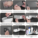 180° Rotatable Bathroom Corner Caddy Shelf Bath - Tophatter Daily Deals