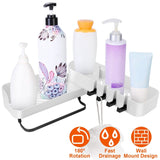 180° Rotatable Bathroom Corner Caddy Shelf Bath - Tophatter Daily Deals