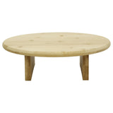 Wooden Raised Round Serving Platter 30cm, Footed Serving Board for Cake & Pastry Serving Board - Tophatter Daily Deals