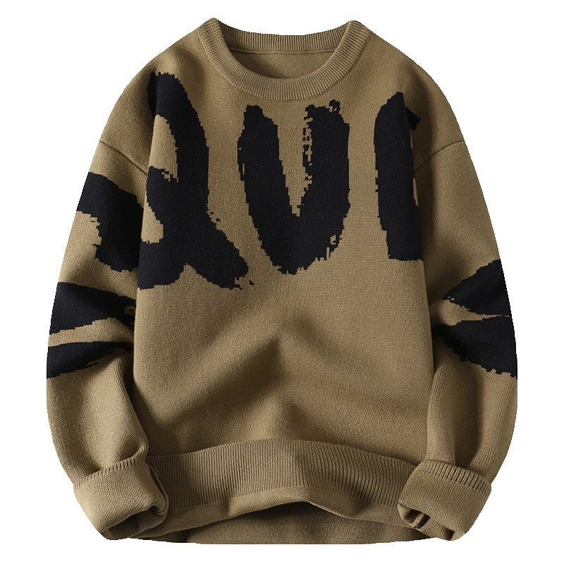 Warm Men's Sweater - Relaxed Crew, Polyester Knit, Winter 3D Changing Face Moving Picture Frame - Tophatter Daily Deals