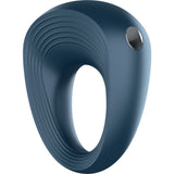 Satisfyer Rings Round Vibrating Silicone Cock Ring in Blue Vibrating Cock Ring - Tophatter Daily Deals