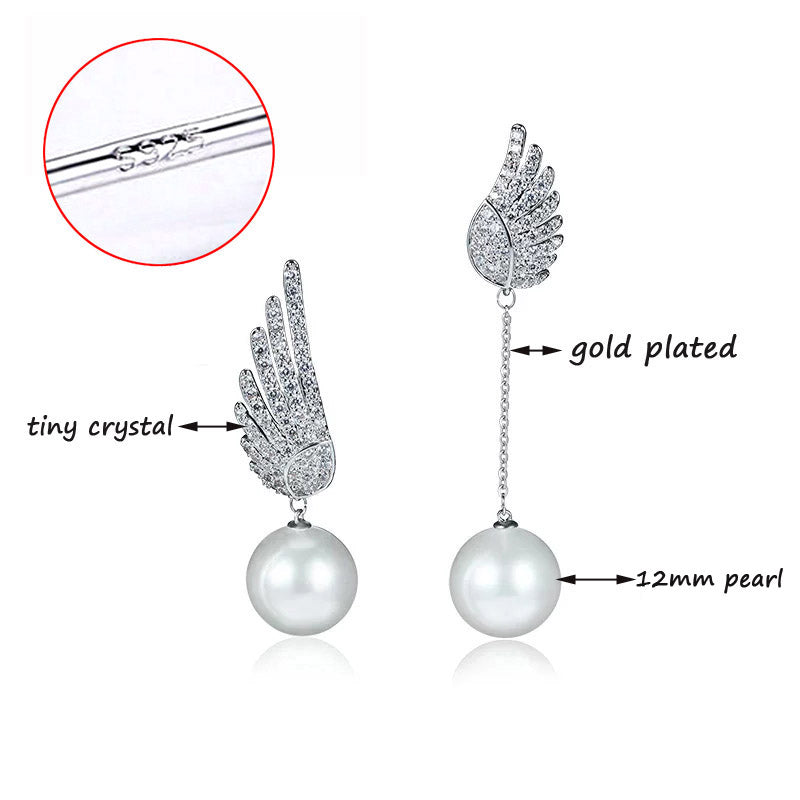 Angel Wing Earrings 0 - Tophatter Daily Deals