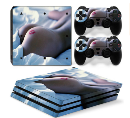 0131-0155 PS4 Pro game machine host Sticker Anti scraping geometric pattern sticker 1 3 12 0 - Tophatter Daily Deals