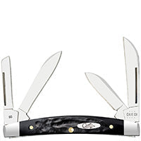Case Small Congress - Rough Black Synthetic - 18238 Traditional Knives - Tophatter Daily Deals