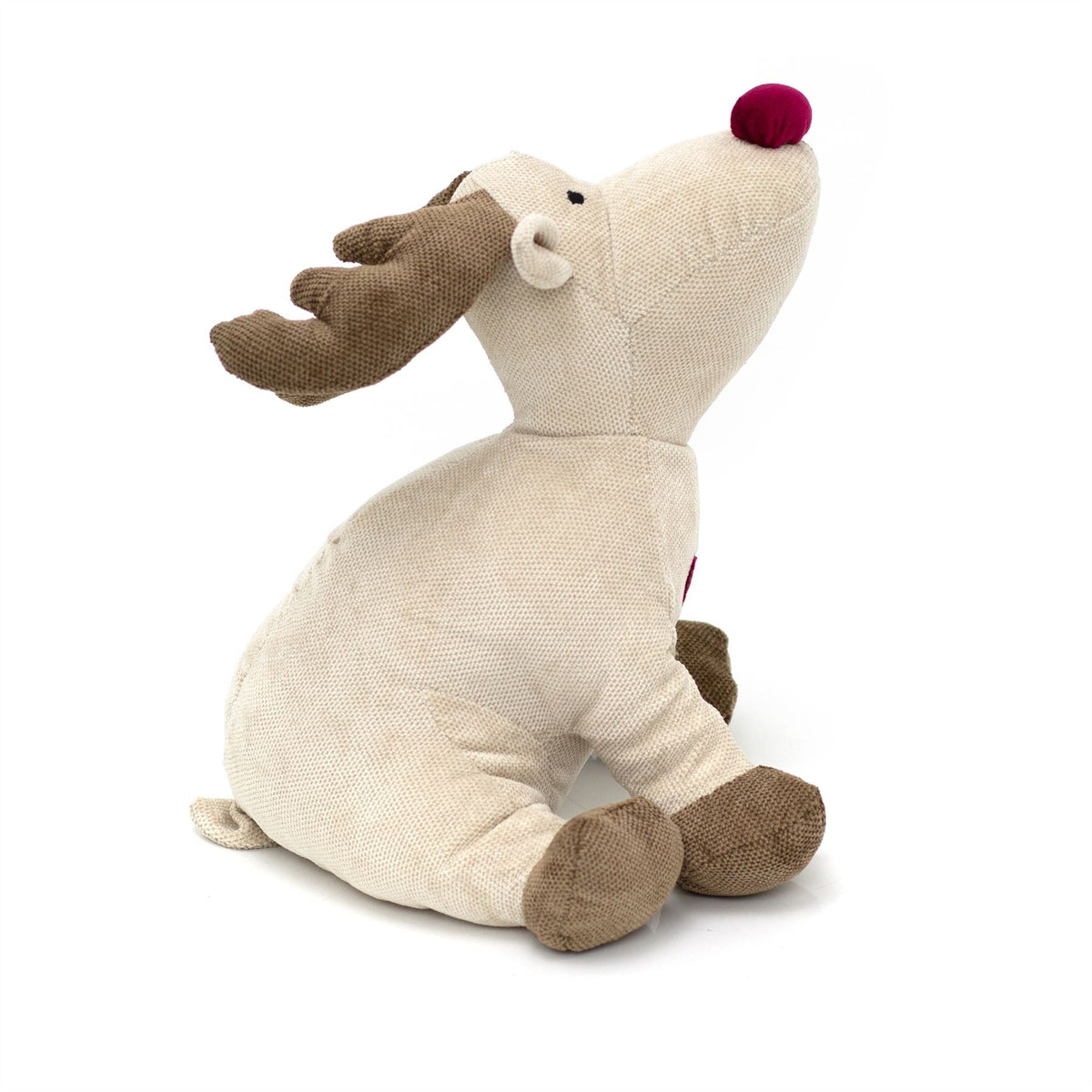 Rudy Red Nosed Reindeer Doorstop | Fabric Animal Door Stop Christmas Doorstop Doorstop - Tophatter Daily Deals
