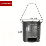 Outdoor Wood Stove for Camping and Cooking Camping & Hiking - Tophatter Daily Deals