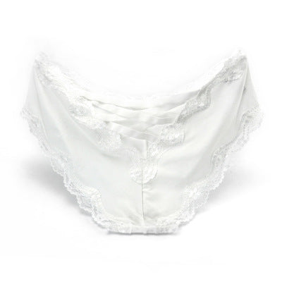 Ice silk lace panties white 0 - Tophatter Daily Deals