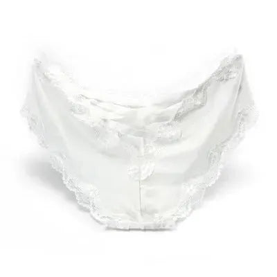 Ice silk lace panties white 0 - Tophatter Daily Deals