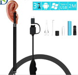 3-in-1 USB&Android&Type-c Ear Cleaning Endoscope HD Visual Ear Spoon Multifunctional Earpick With Mini Camera Ear Health Care Cleaning Tool 0 - Tophatter Daily Deals