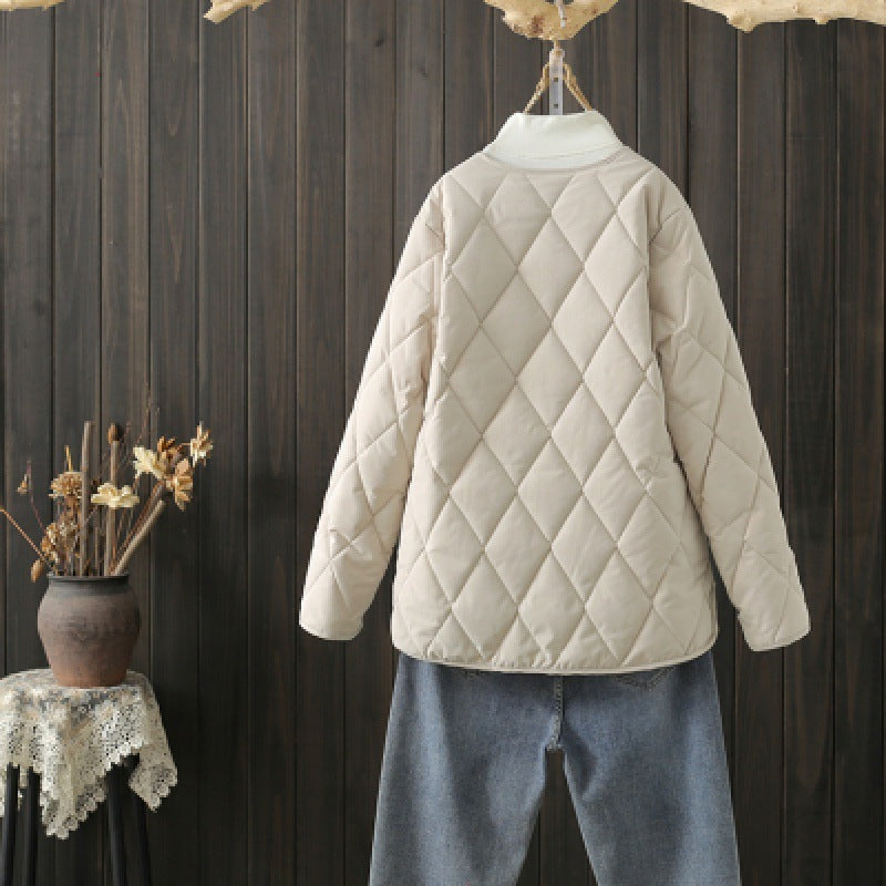 Lightweight Women’s Quilted Jacket - Button Front, Winter 3D Changing Face Moving Picture Frame - Tophatter Daily Deals