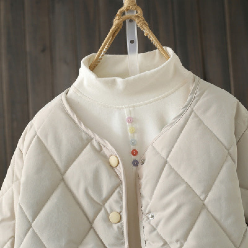 Lightweight Women’s Quilted Jacket - Button Front, Winter 3D Changing Face Moving Picture Frame - Tophatter Daily Deals