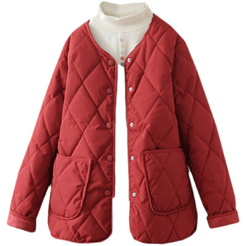 Lightweight Women’s Quilted Jacket - Button Front, Winter 3D Changing Face Moving Picture Frame - Tophatter Daily Deals