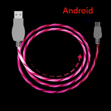 1M led charging cable Pink Android 0 - Tophatter Daily Deals