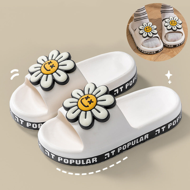 Tophatter Shopping Flower Slippers For Ladies Sunflower Pattern Floral Slippers