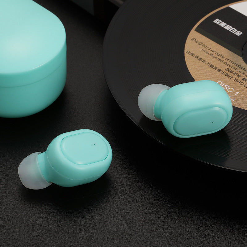 A6S Bluetooth Headset Wireless Sports Mini Headphone M1 Mint Green 0 - Tophatter Daily Deals