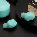 A6S Bluetooth Headset Wireless Sports Mini Headphone M1 Mint Green 0 - Tophatter Daily Deals