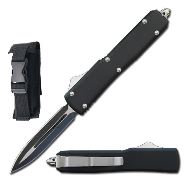 8.75" Automatic Dual Shadow Jumper OTF Knife Spear Point Blade - Tophatter's Army Products & Self Defense Collectible Weapons - Tophatter Daily Deals