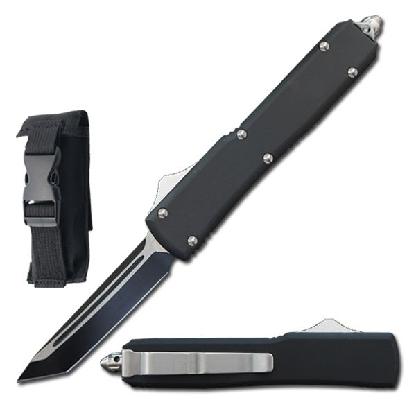 8.75" Automatic Dual Shadow Jumper OTF Knife Tanto Blade - TOPHATTER'S ARMORY DEALS Collectible Weapons - Tophatter Daily Deals