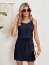 Eyelet Scoop Neck Sleeveless Dress Casual Dresses - Tophatter Daily Deals