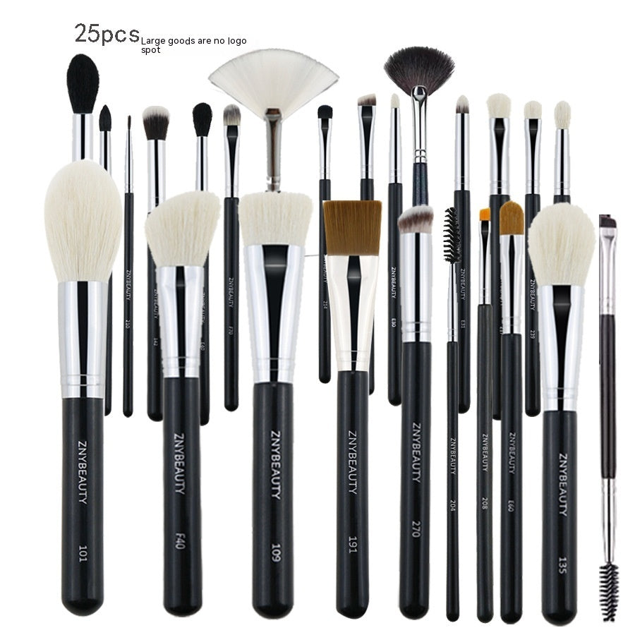 30 PCs Makeup Brush Set Soft Hair Eye Shadow Blush Face Powder Full Set 25 Pieces Big Collection 0 - Tophatter Daily Deals